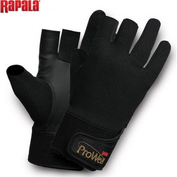 Перчатки рыболовные без трех пальцев RAPALA ProWear Titanium 24403-1-L Перчатки рыболовные без трех пальцев RAPALA ProWear Titanium 24403-1-L